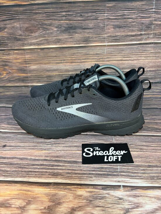 Brooks Revel 4 Men\'s Dark Gray Mesh Athletic Running Shoes Size 9.5 main image 5